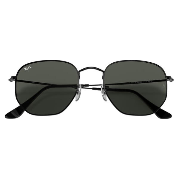 Óculos de Sol Hexagonal Preto e Lente G15 RB3548